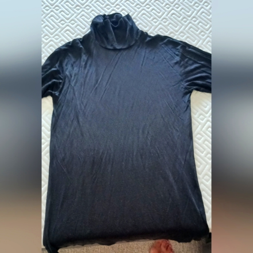 Black silk sweater